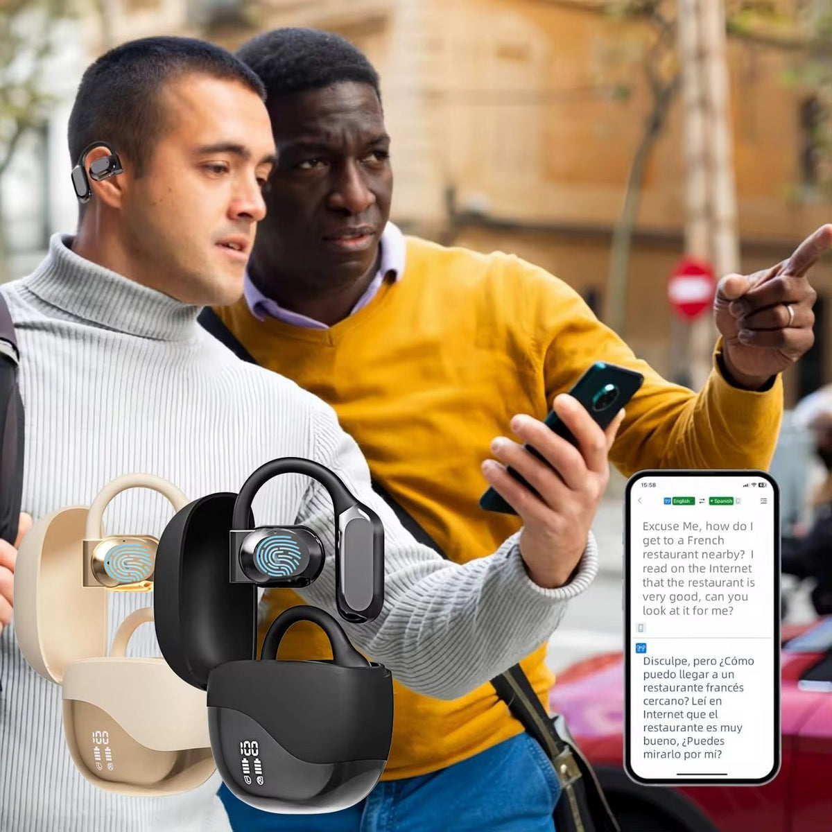 Écouteurs Bluetooth Antibruit Multifonction