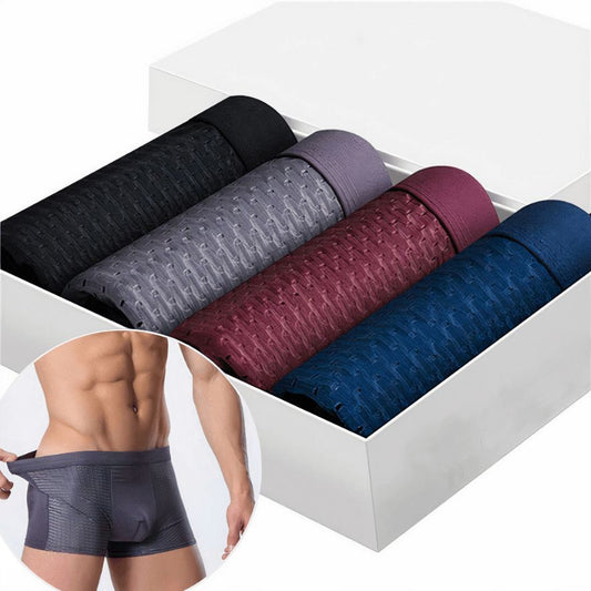 COFFRET PREMIUM DE 4 BOXERS RESPIRANTS POUR HOMME ( stock limité )